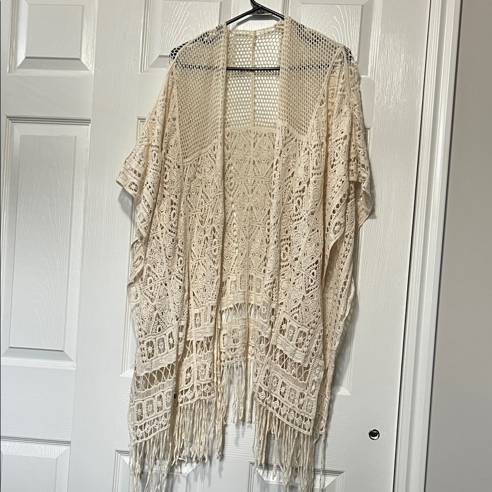 Torrid Cream Lace Cape
